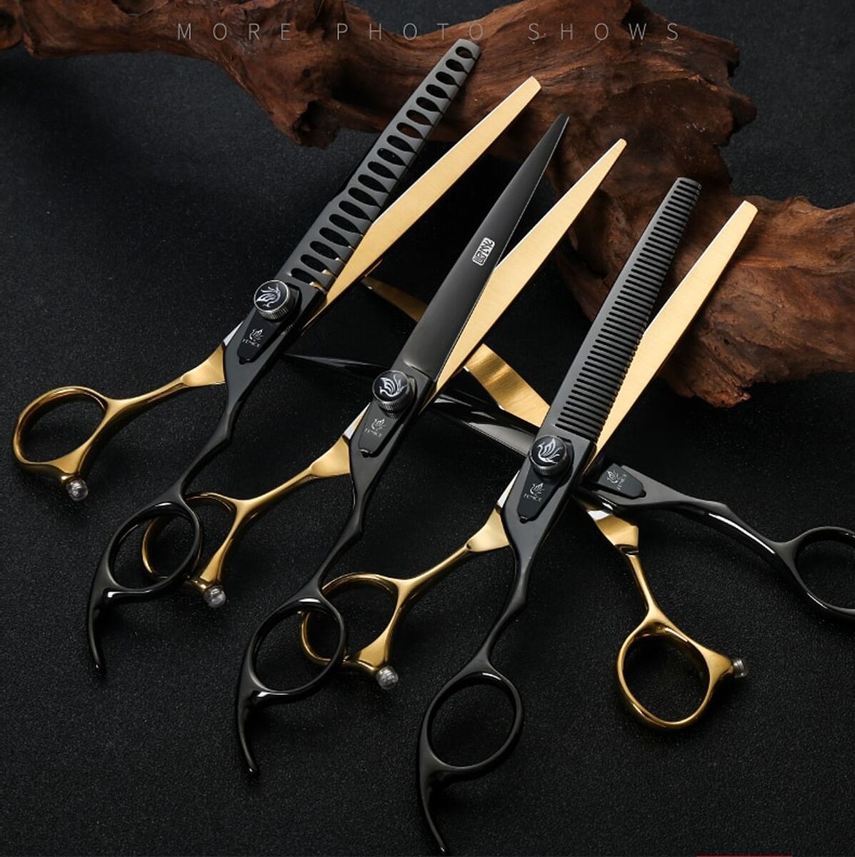 セニングシザー ペット用 V溝刃 25% 7インチ ケース ペットシザー