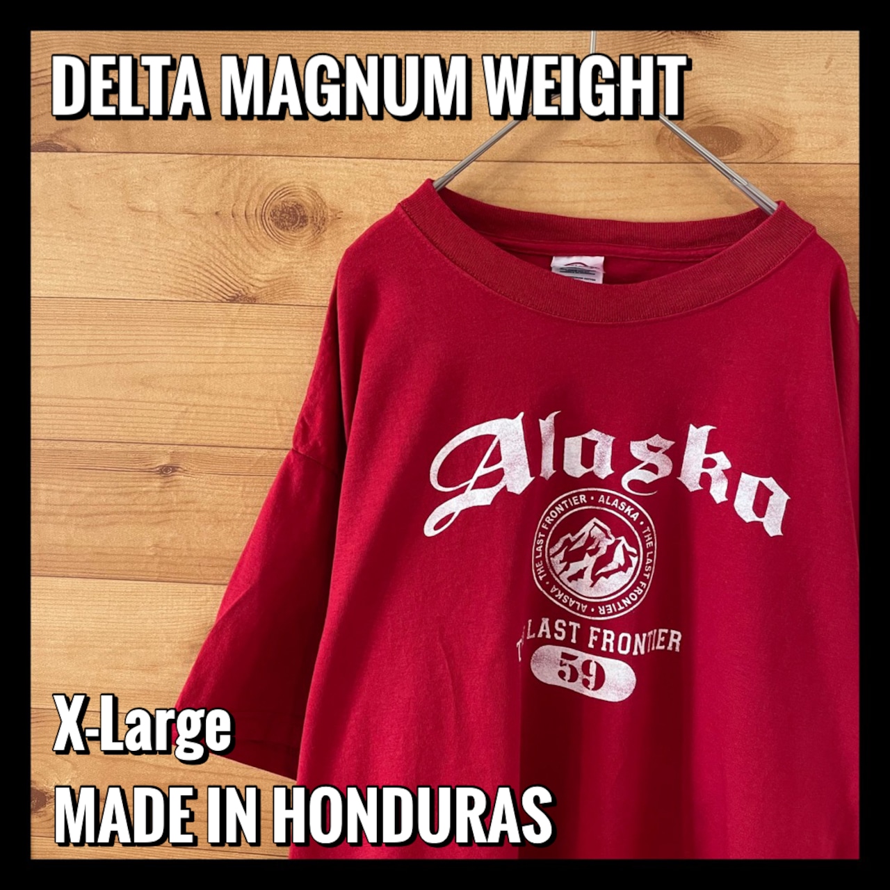 【DELTA】アラスカ ALASKA プリント 半袖 Tシャツ X-Large オーバーサイズ us古着
