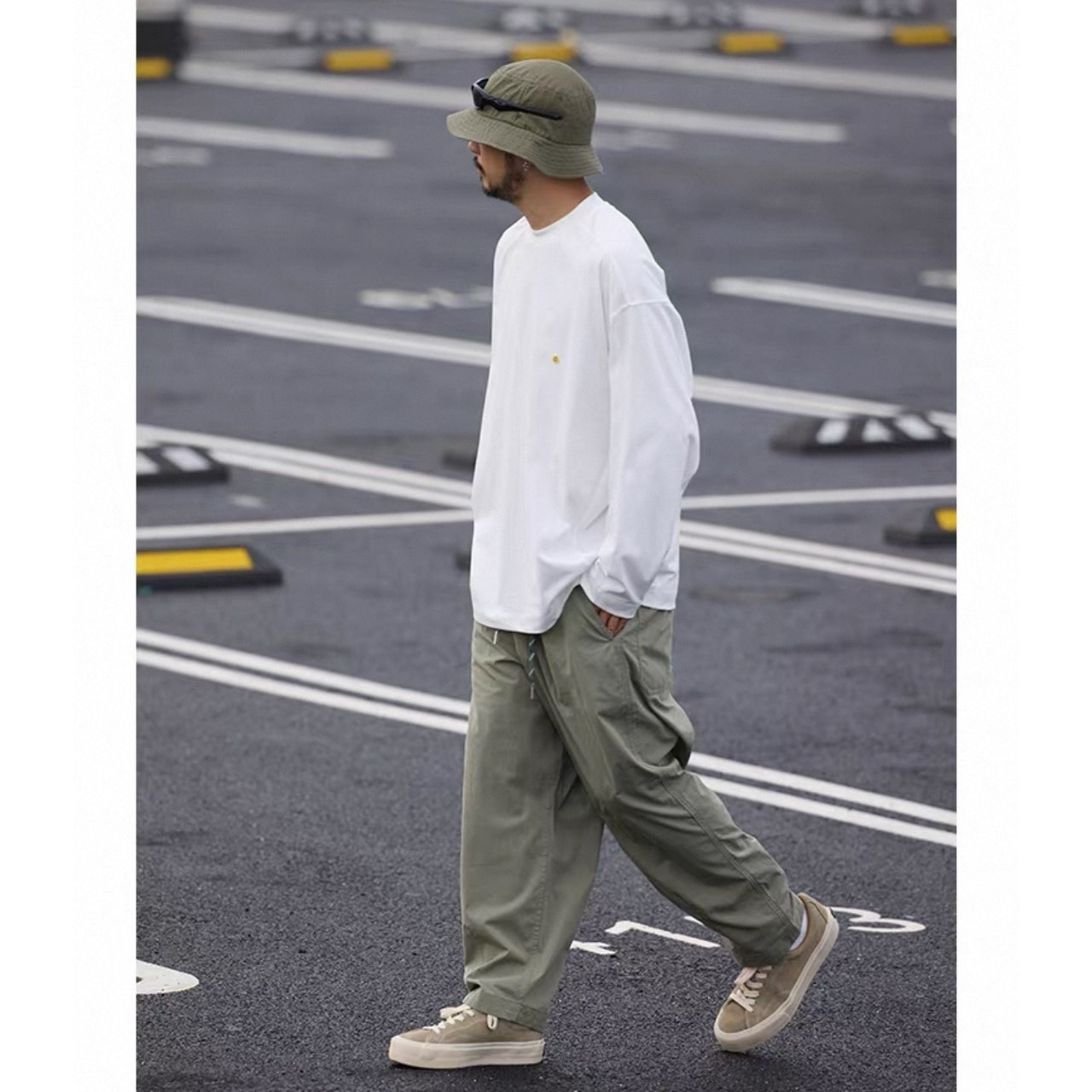 Relaxed fit wide leg pants 1047 - 10