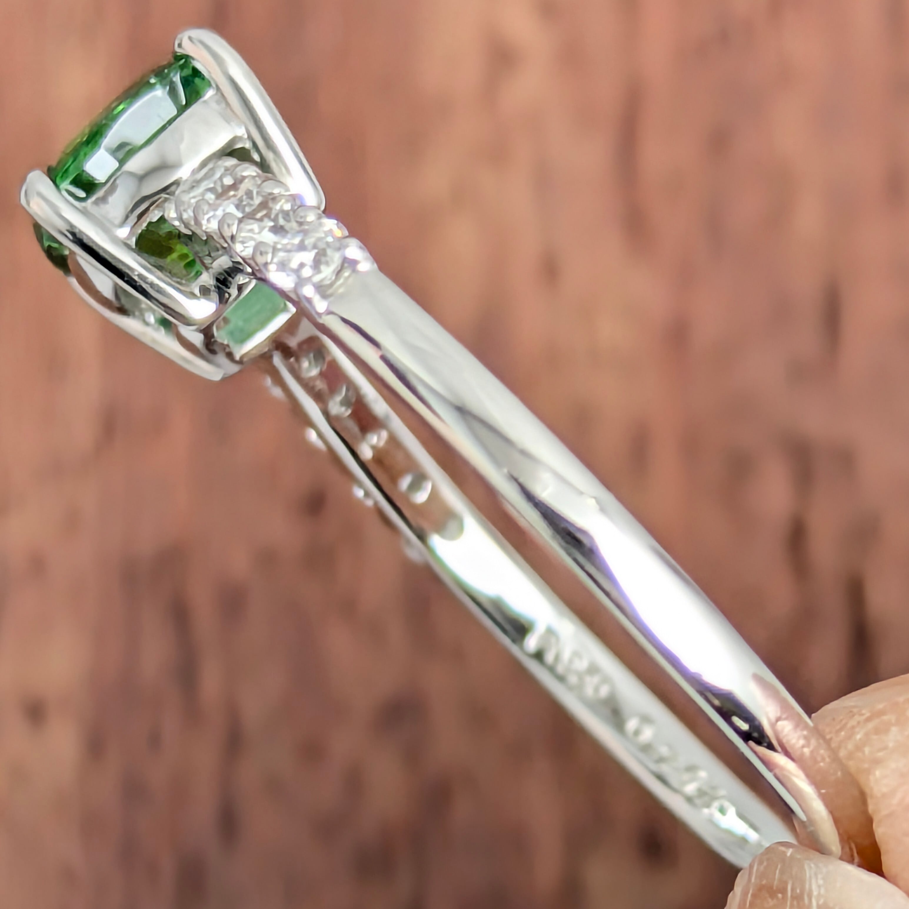 に*。様 PT９５０トルマリンリング Pt950トルマリンリング トルマリン 0.703ct ダイヤモンド 0.15ct