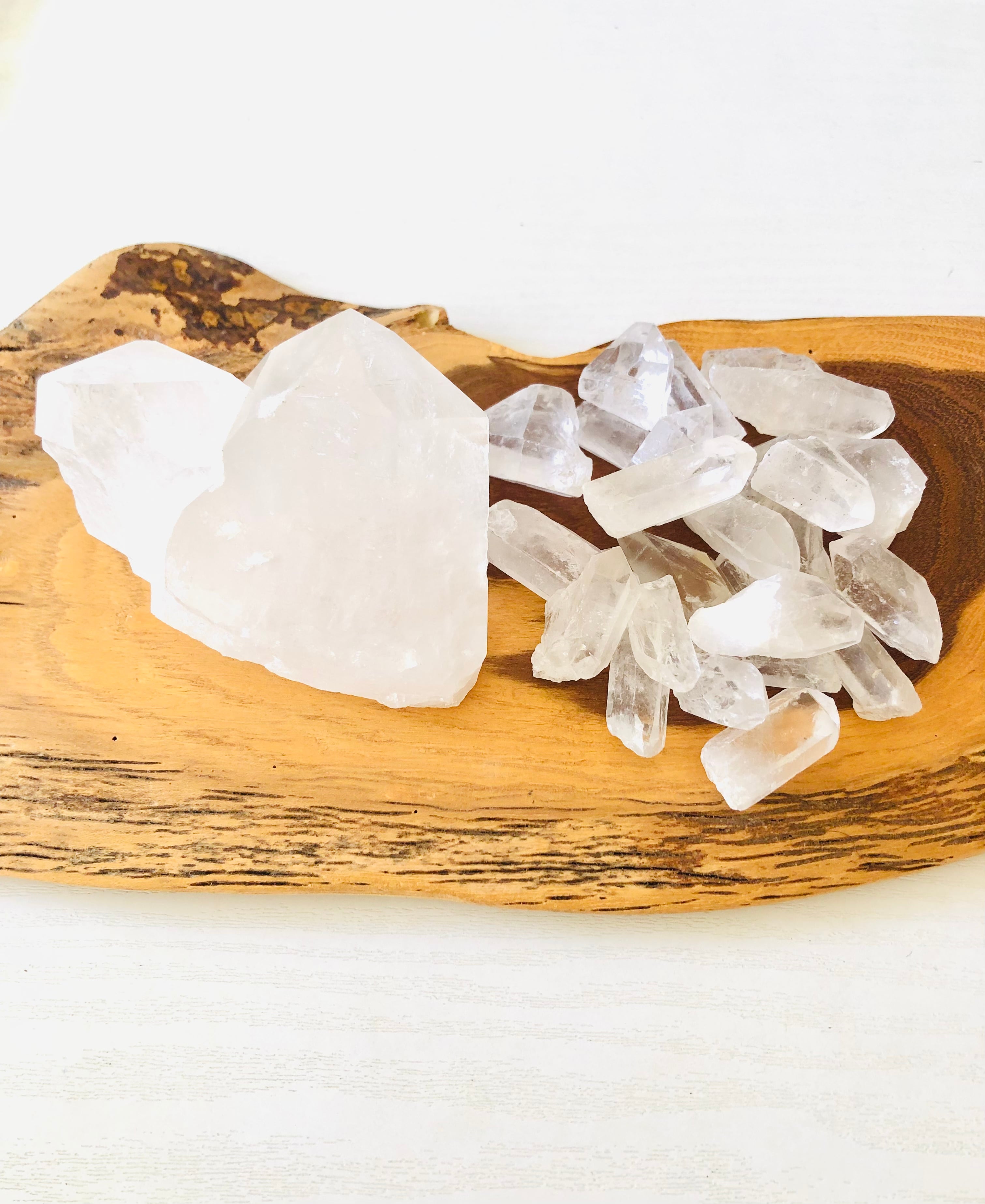 浄化セット(水晶クラスター&ミニ水晶詰合せ) | 虹色の星