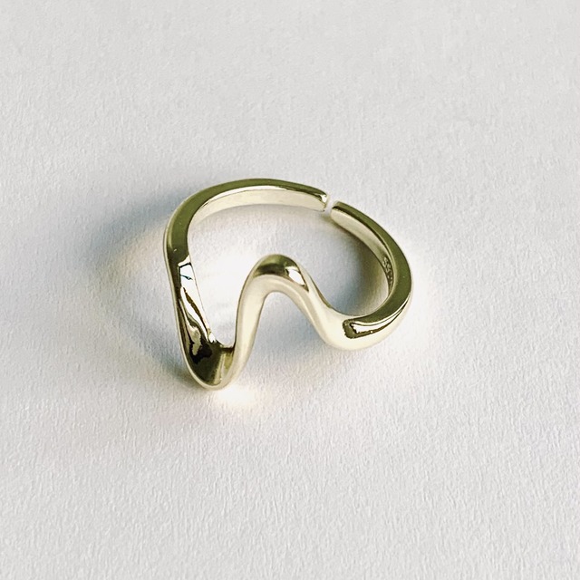 wave ring #009 Gold