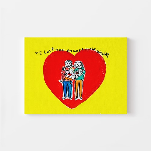 【オーダーメイド】■「みんなオーサム」世界にひとつのオーダーメイド絵画（F0サイズ）【送料無料】