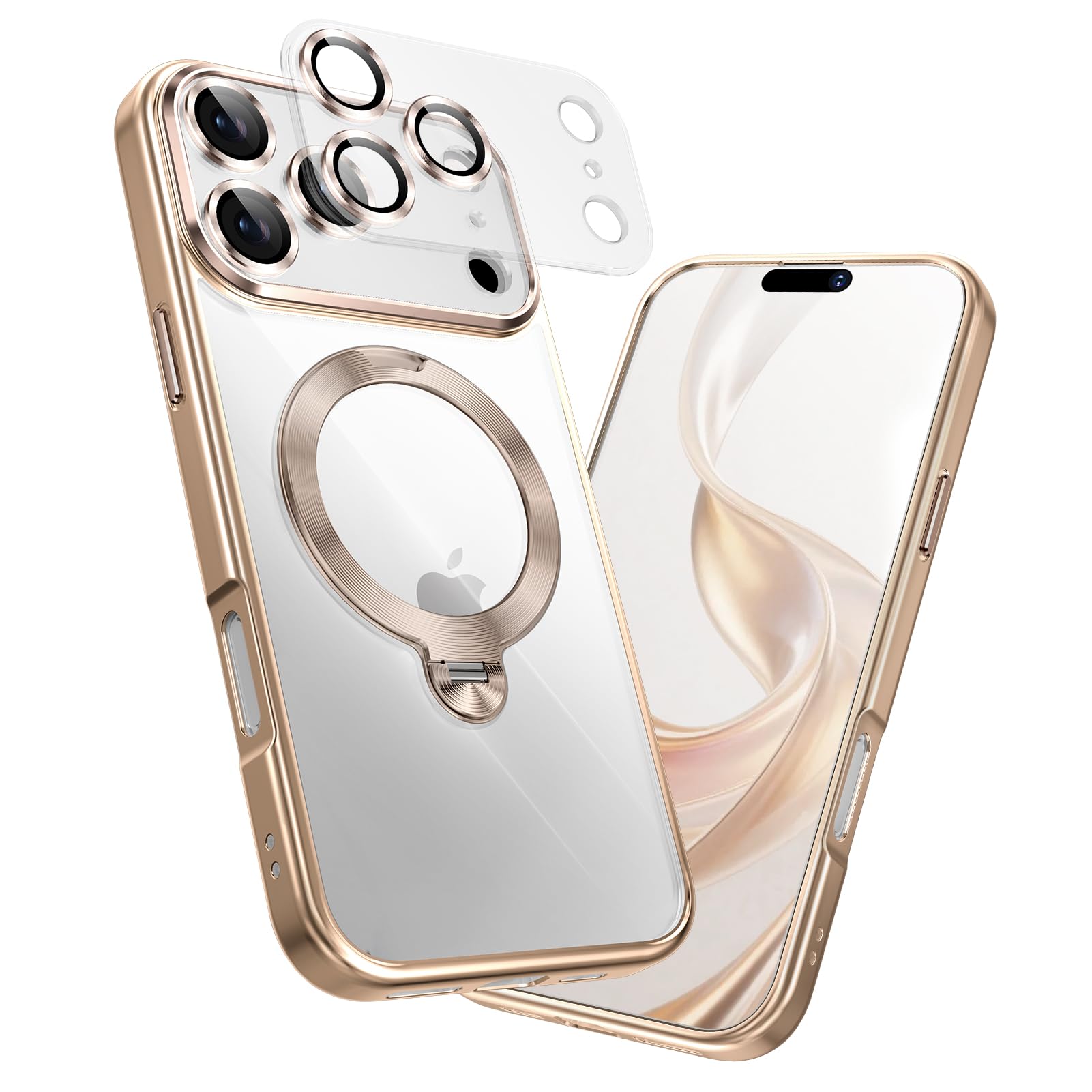 MEIKKS【カメラ完全保護・360°回転スタンド】iPhone 17 ProMax 用 ケース マグセーフ対応