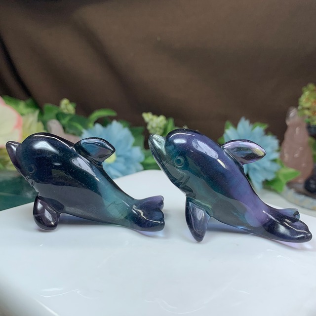 お客様オーダー品・フローライトイルカさん