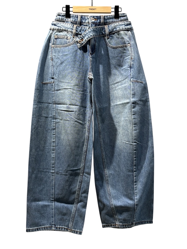 【25AW】Feng Chen Wang フェンチェンワン / Double Waist Denim Trousers
