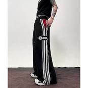 ストリート フェイクレイヤード スウェットパンツ P352