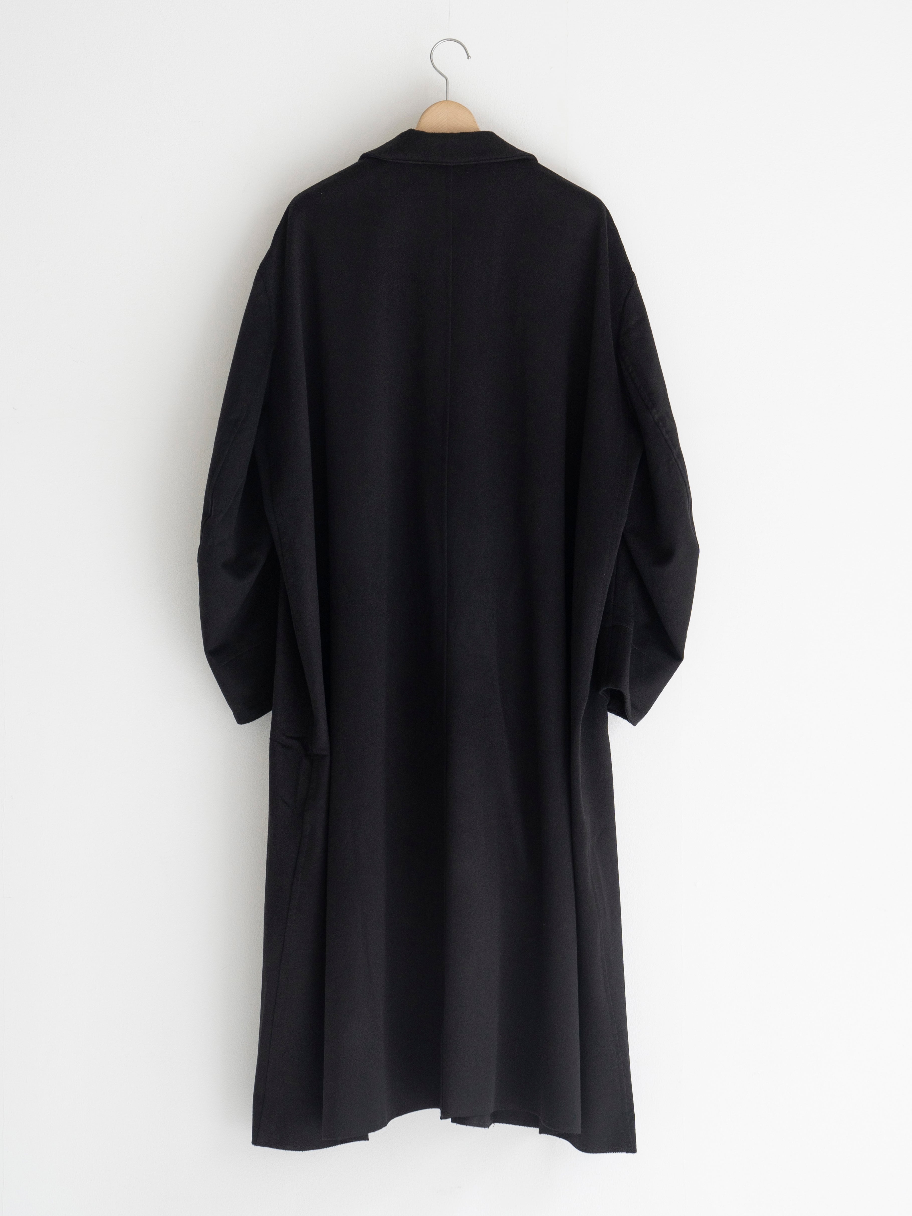GABRIELA COLL GARMENTS HEAVY WOOL BREASTED COAT BLACK S13