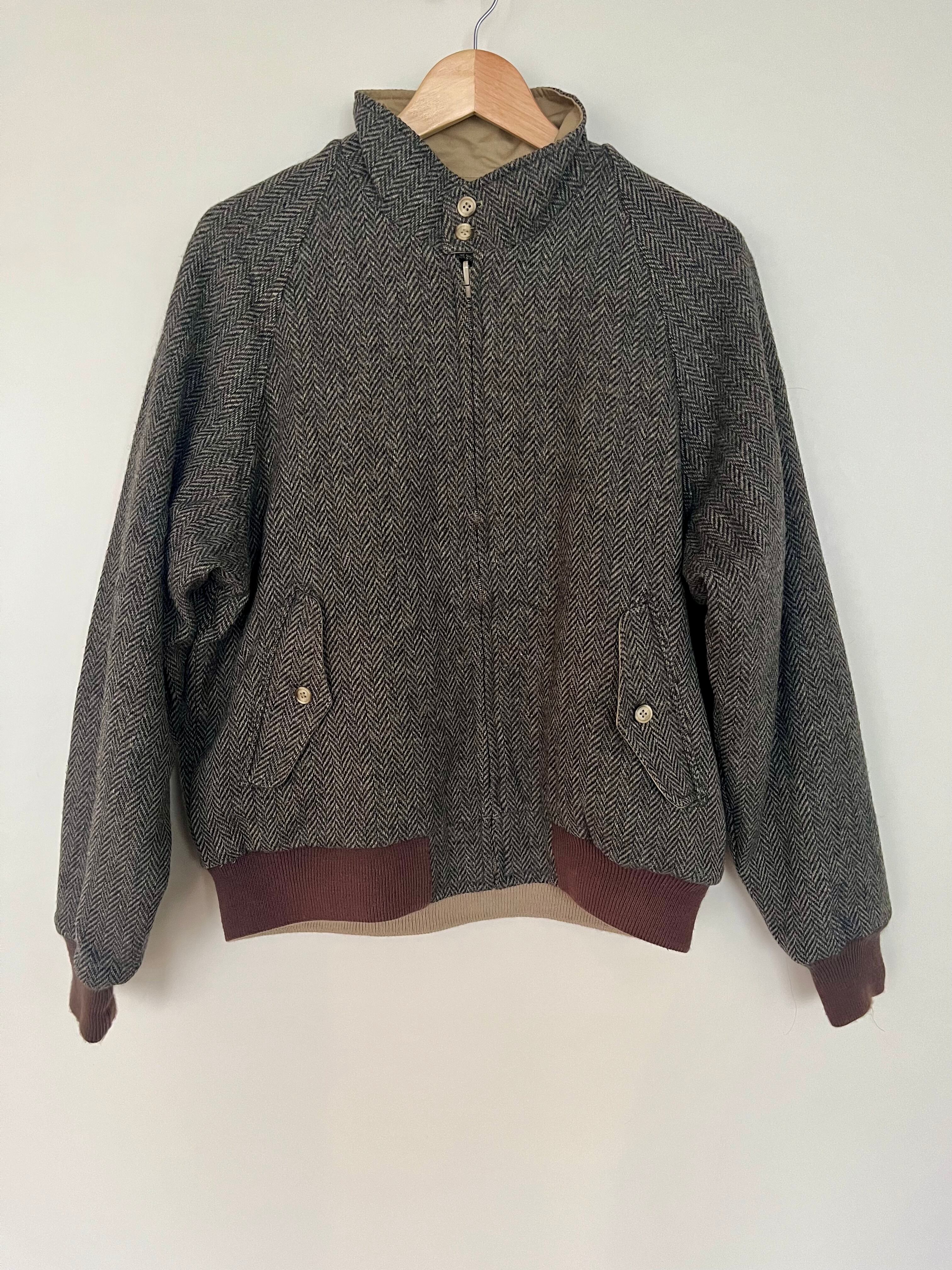 90's LANDS' END Reversible Harrington Jacket | t.aidvintage