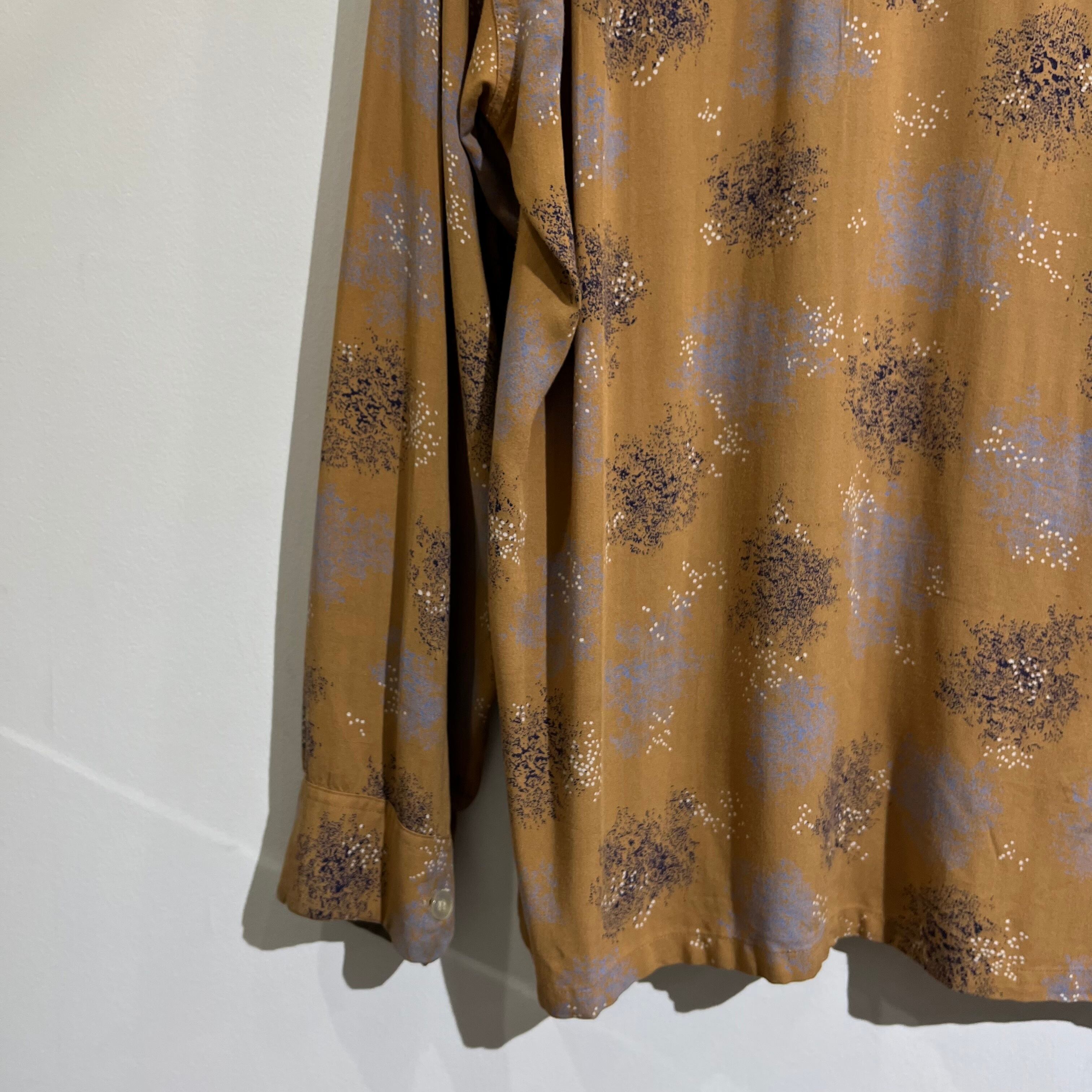 50s Town Craft Rayon Open Collar Shirt 50年代 タウンクラフト