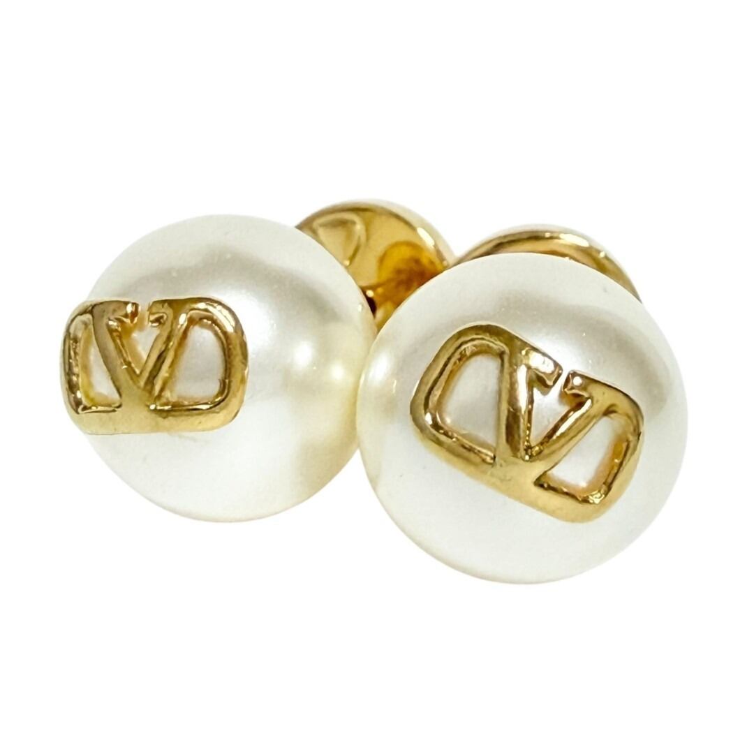 ヴァレンティノ レディース Vロゴ シグネチャー パールビーズ ピアス