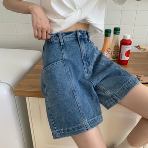 【韓国通販 dgo】high-waist denim short pants 2colors（B0850）