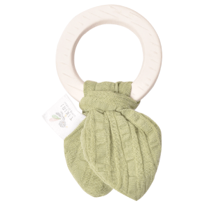 Organic Comforters with Rubber Teether (with Muslin) Olive_97011