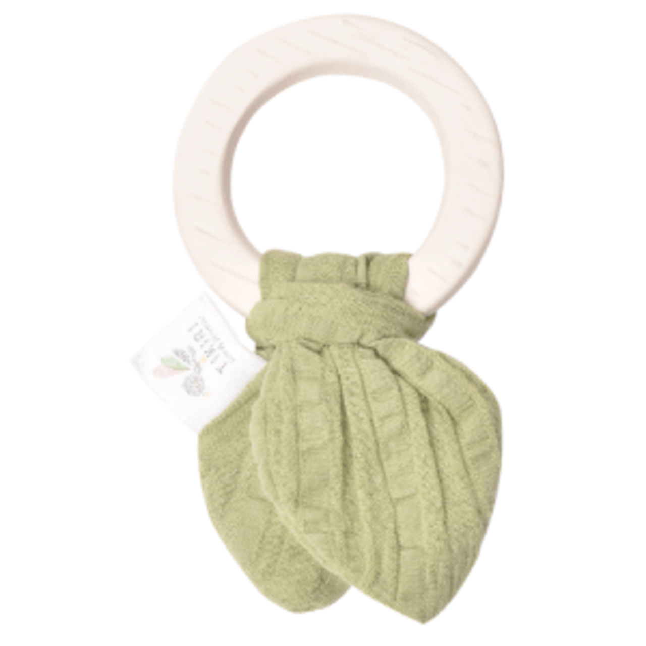 Organic Comforters with Rubber Teether (with Muslin) Olive_97011