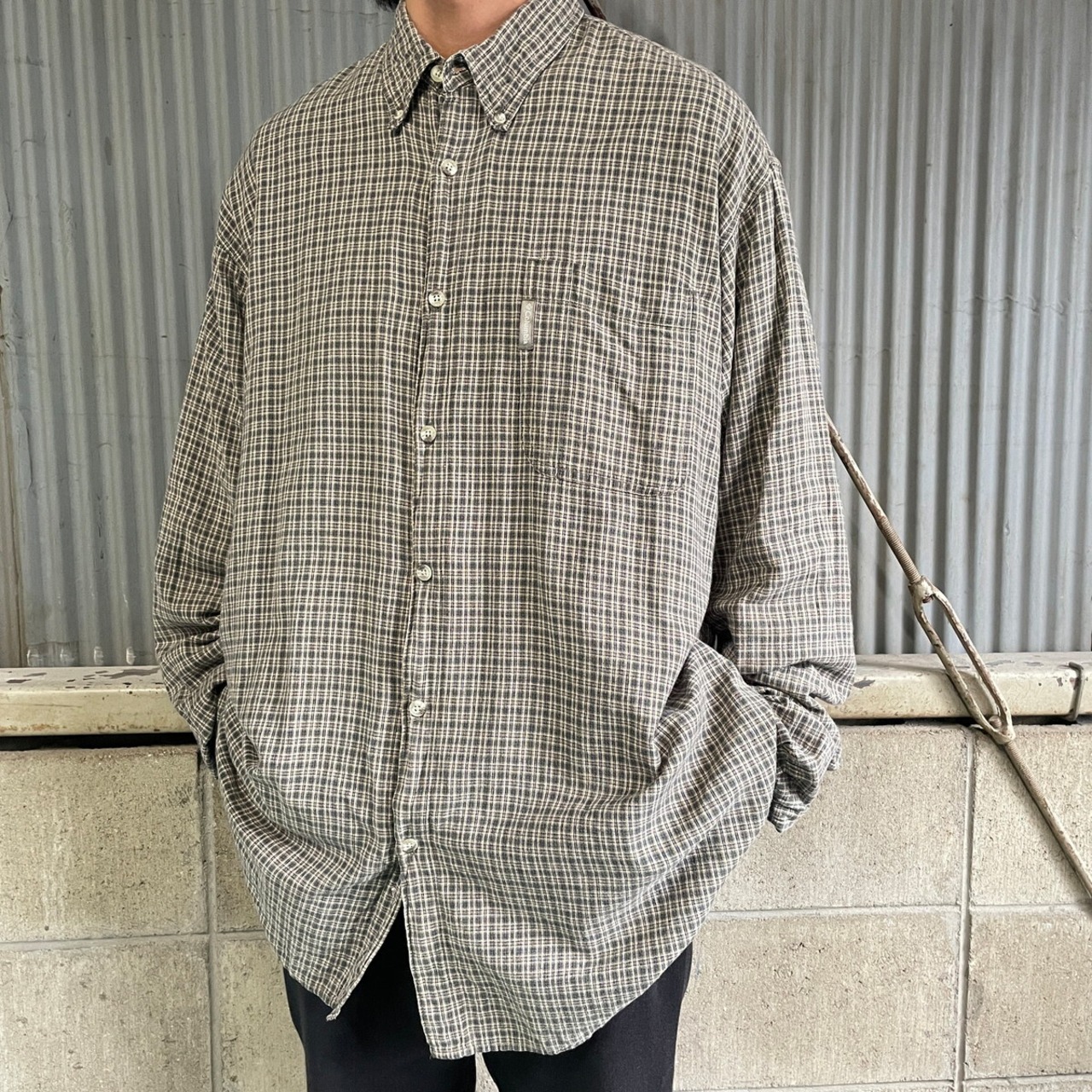 ビッグサイズ Columbia コロンビア 長袖 チェックシャツ メンズ2XT 