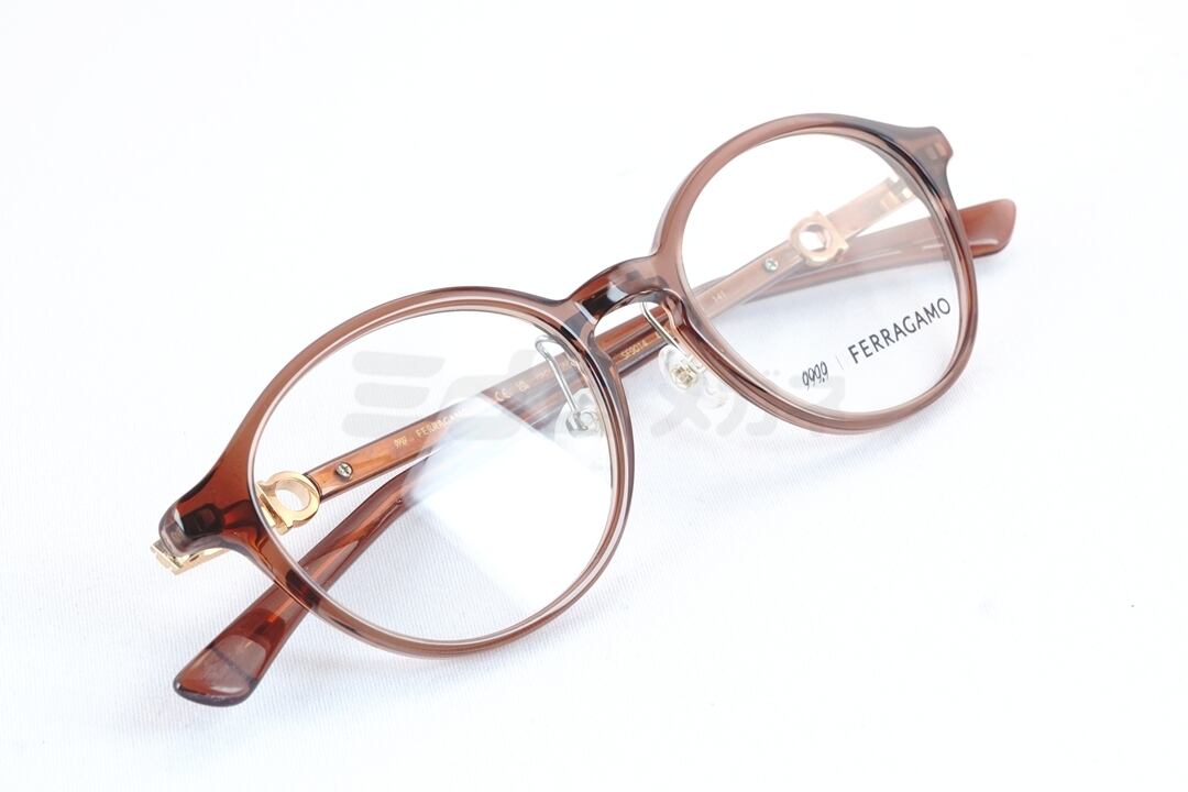 メガネざる様の専用出品 999.9×Ferragamo クリア メガネ SF9014 601 コラボモデル アジアン