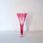 朝顔のような切子の花瓶