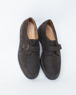 "NAUTICA" nubuck leather strap shoes