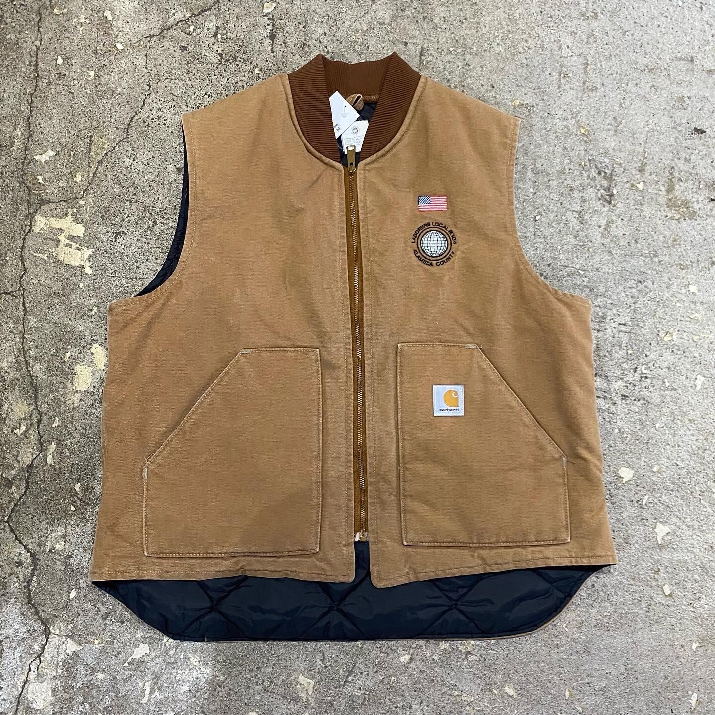 00s Carhartt quilting liner duck vest | What
