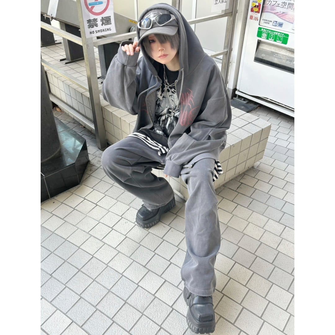 Tuck Wash Logo ZIPパーカー | VOLCAN&APHRODITE