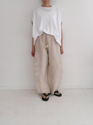 the last flower of the afternoon / cowl sleeve top