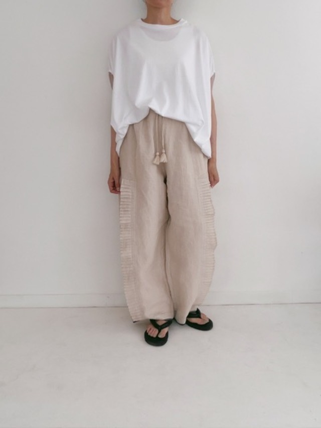 the last flower of the afternoon / cowl sleeve top