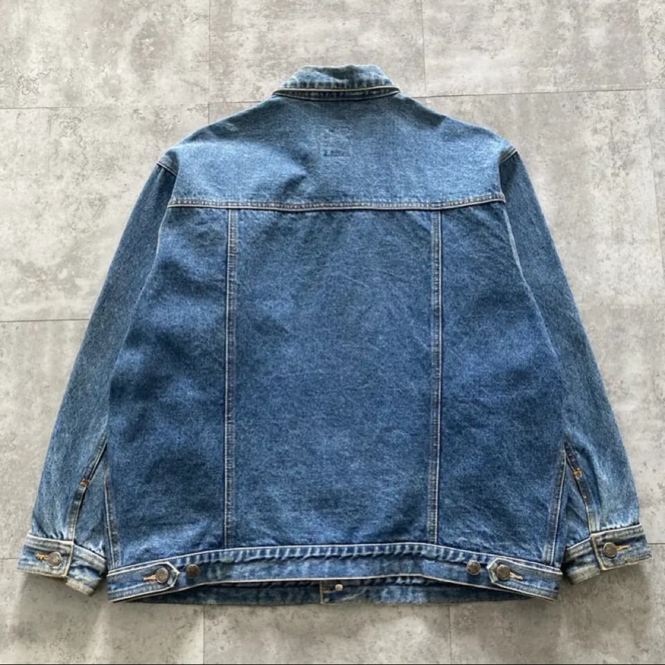 80s old gap デニムジャケット Size.M】90's OLD GAP オールドギャップ 襟刺繍デザイン ボタニカル