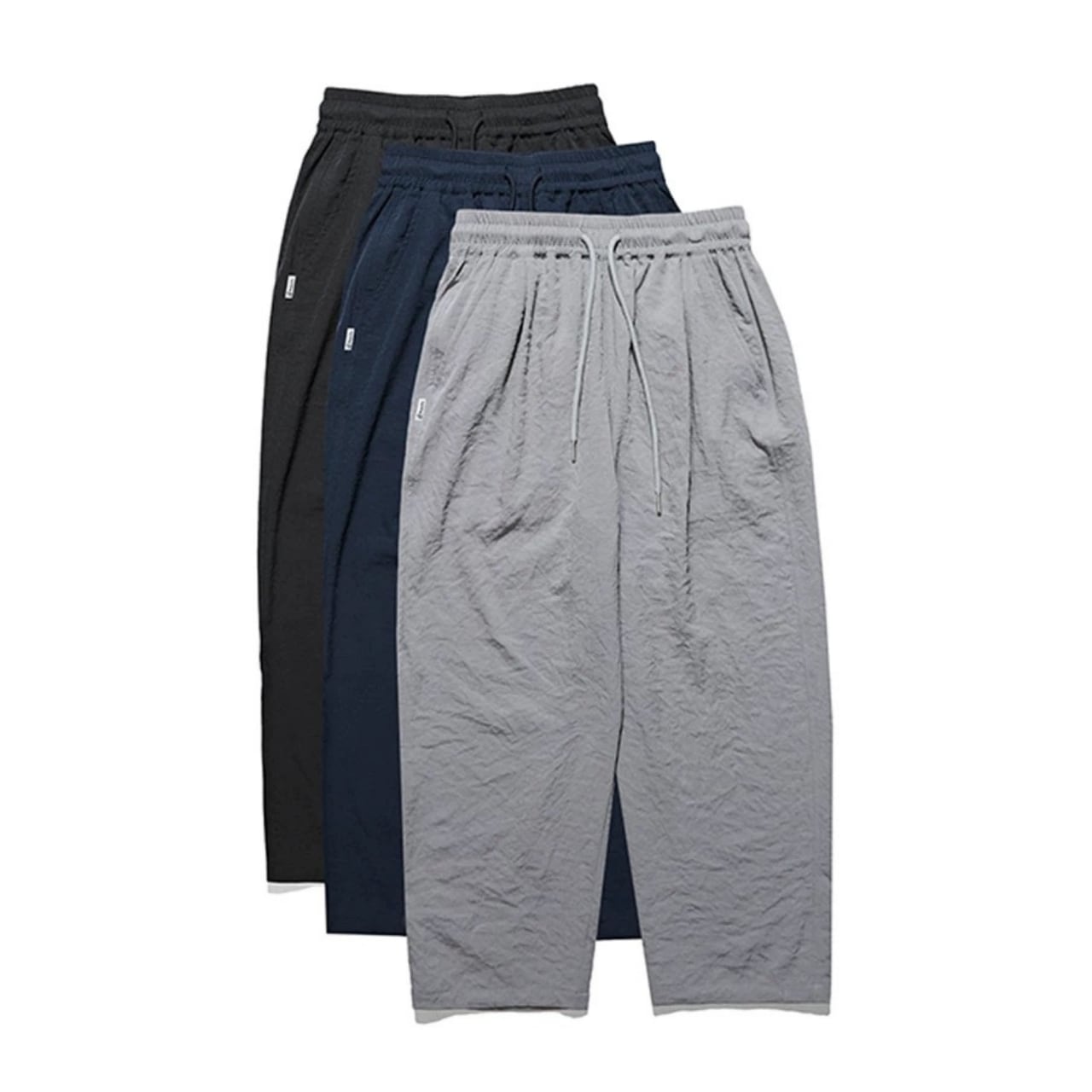 Center press wide leg cropped pants 3colors 00131