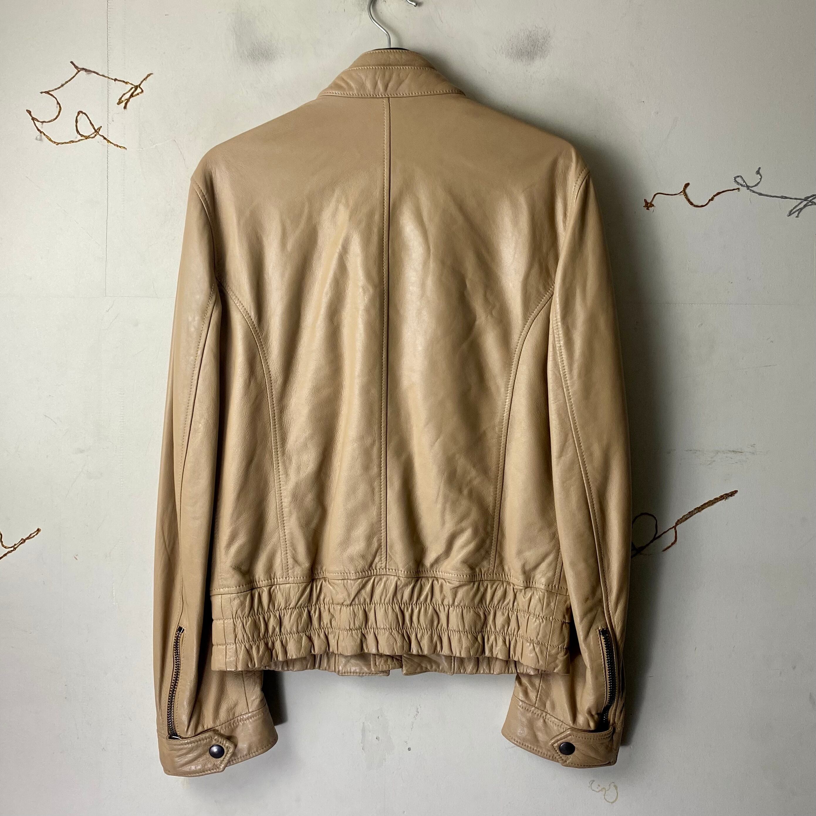 ジャケット・アウター 07AW DOLCE&GABBANA leather riders jacket DOLCE&GABBANA skin color leather riders jacket | NOIR ONLINE