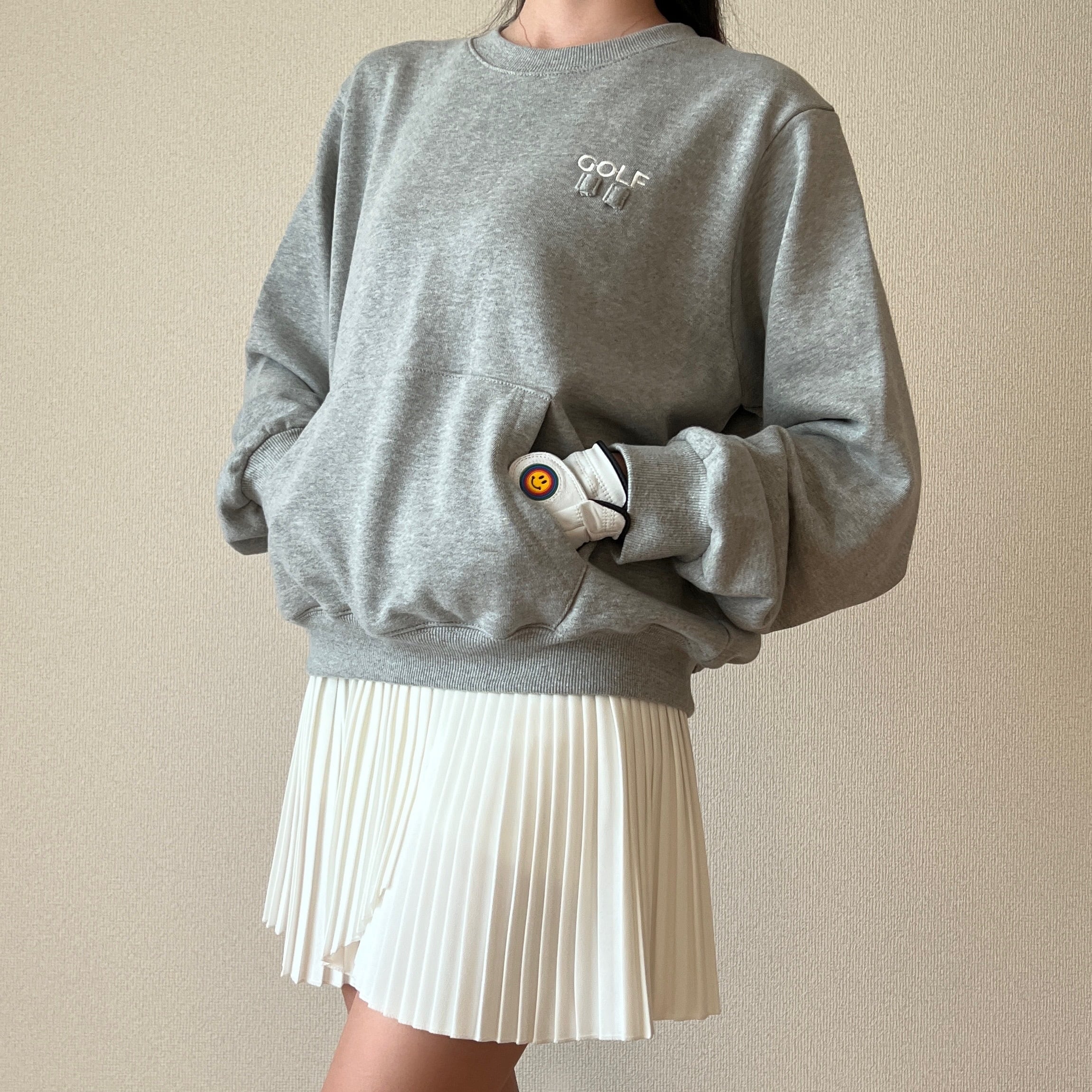 Puutoo GOLF 1983刺繍スウェット グレー FREE Puutoo GOLF 1983刺繍スウェット グレー FREE