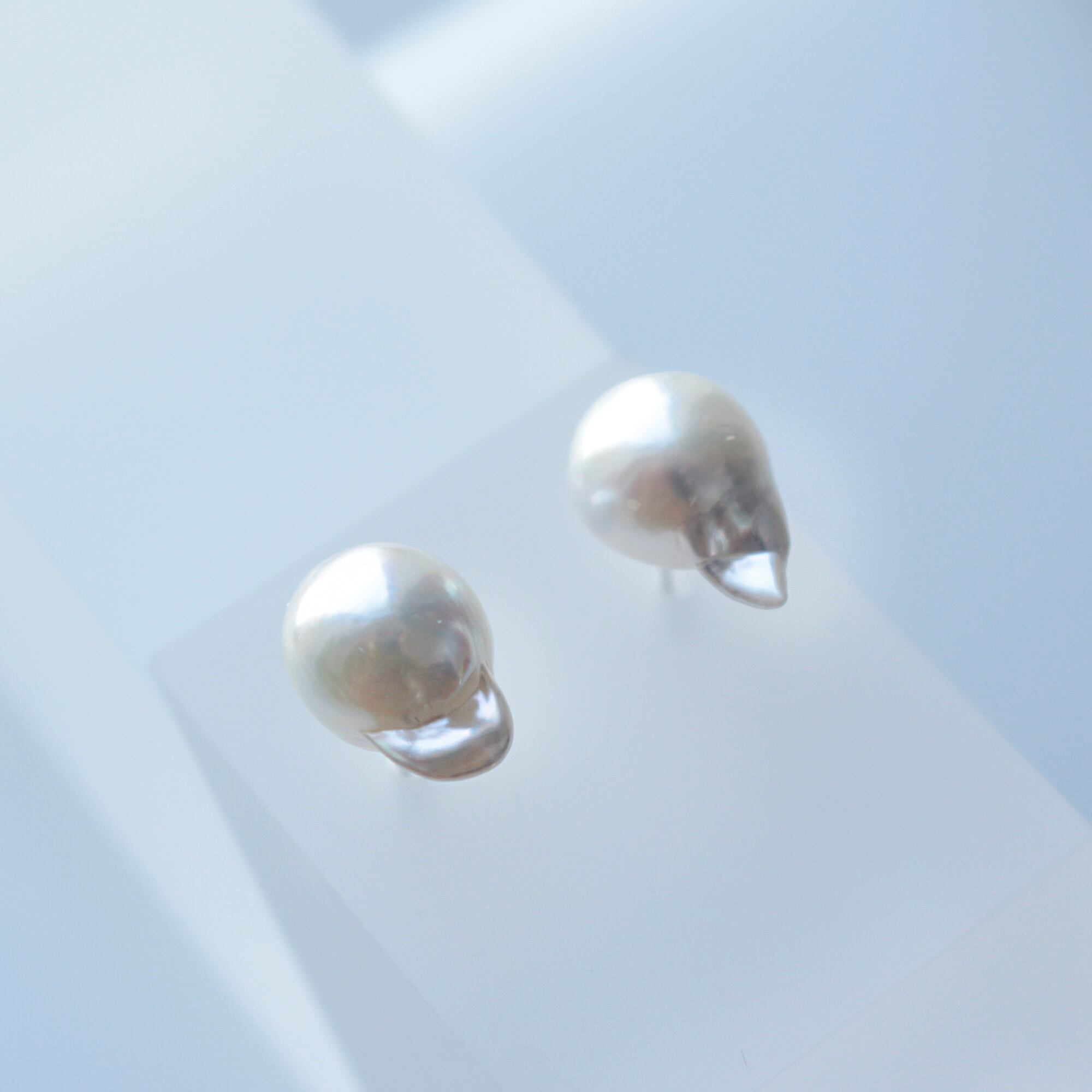 SV925 あこや真珠 バロック 9mmUP ナチュラルカラー（ホワイト）一粒