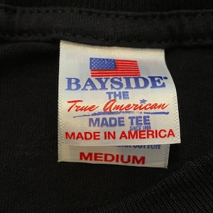 【BAYSIDE】USA製 Tシャツ 未使用  シール付き バイク プリント ROUTE66 Mサイズ US古着