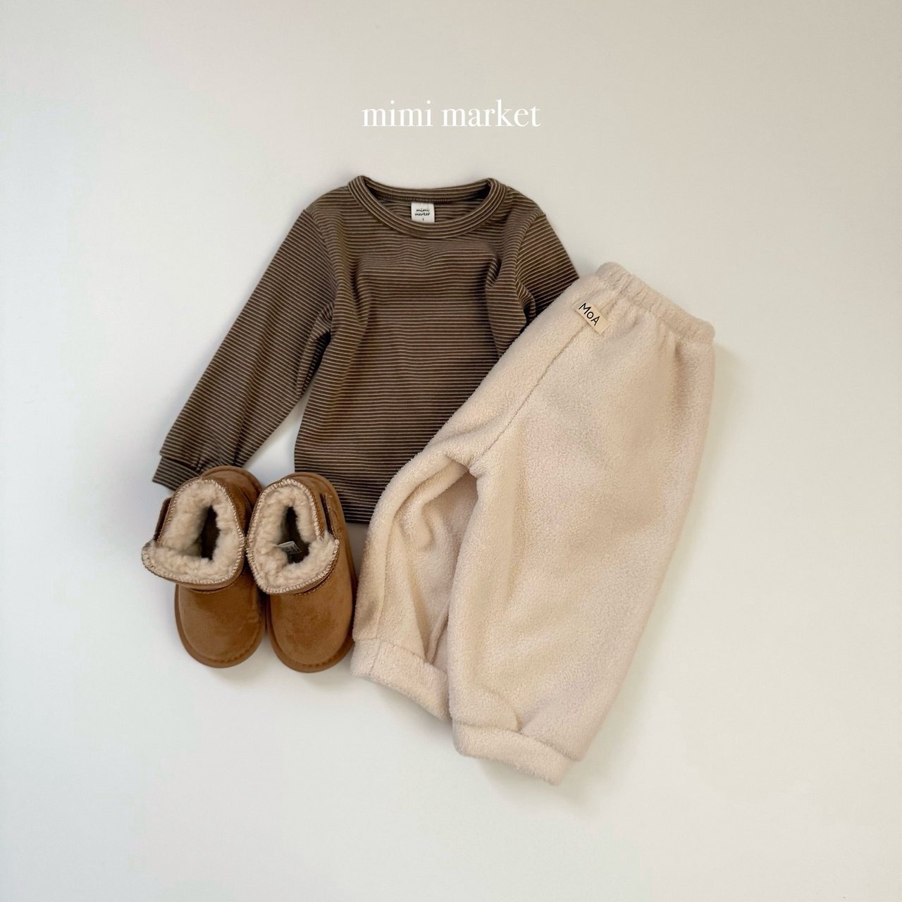 ミミマーケット / mimimarket / ベーグルボーダーT / 韓国子供服 / キッズ / 26winter〖取寄〗*S~L*