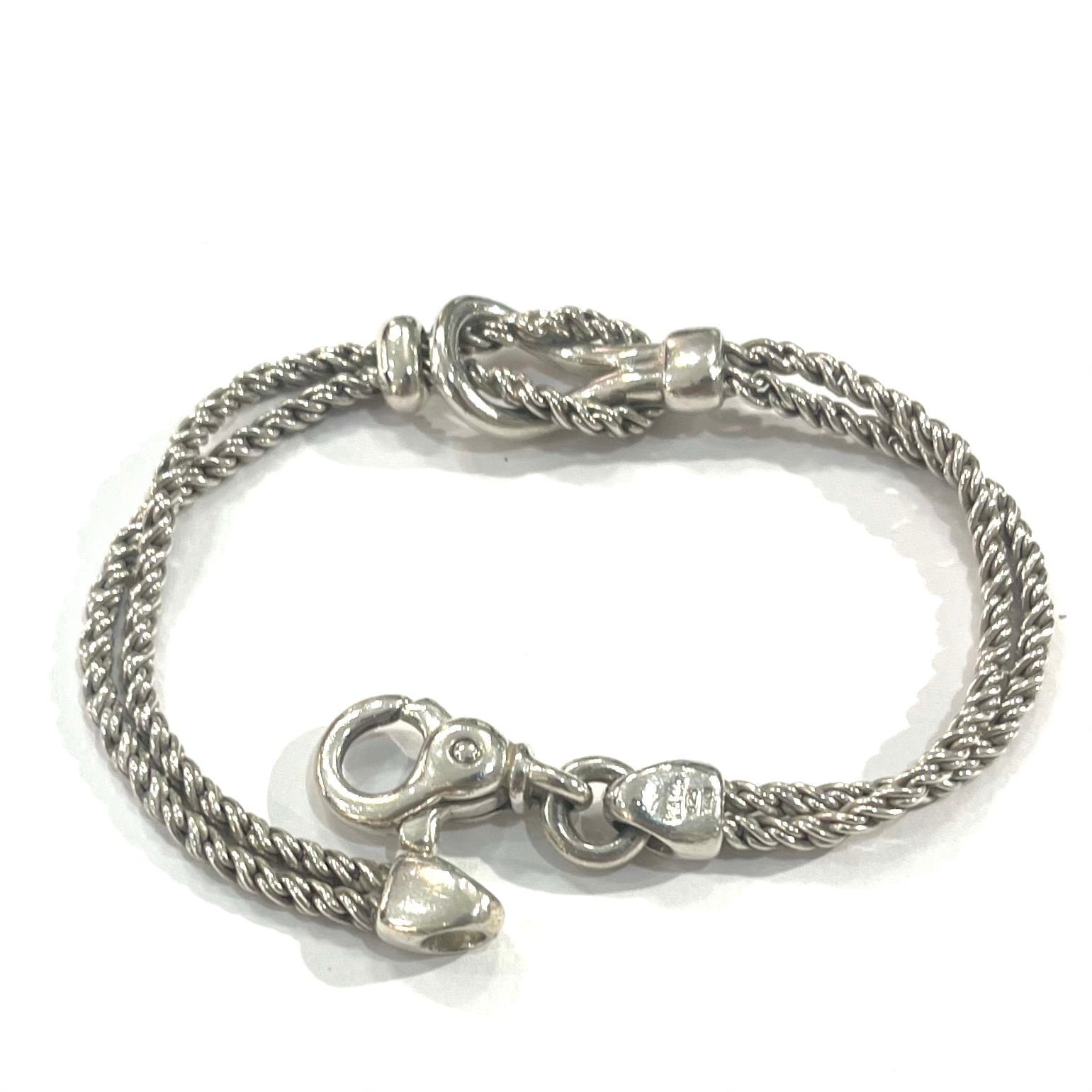 希少【TIFFANY&CO.】 2572 ティファニー アンドコーダブルロープ