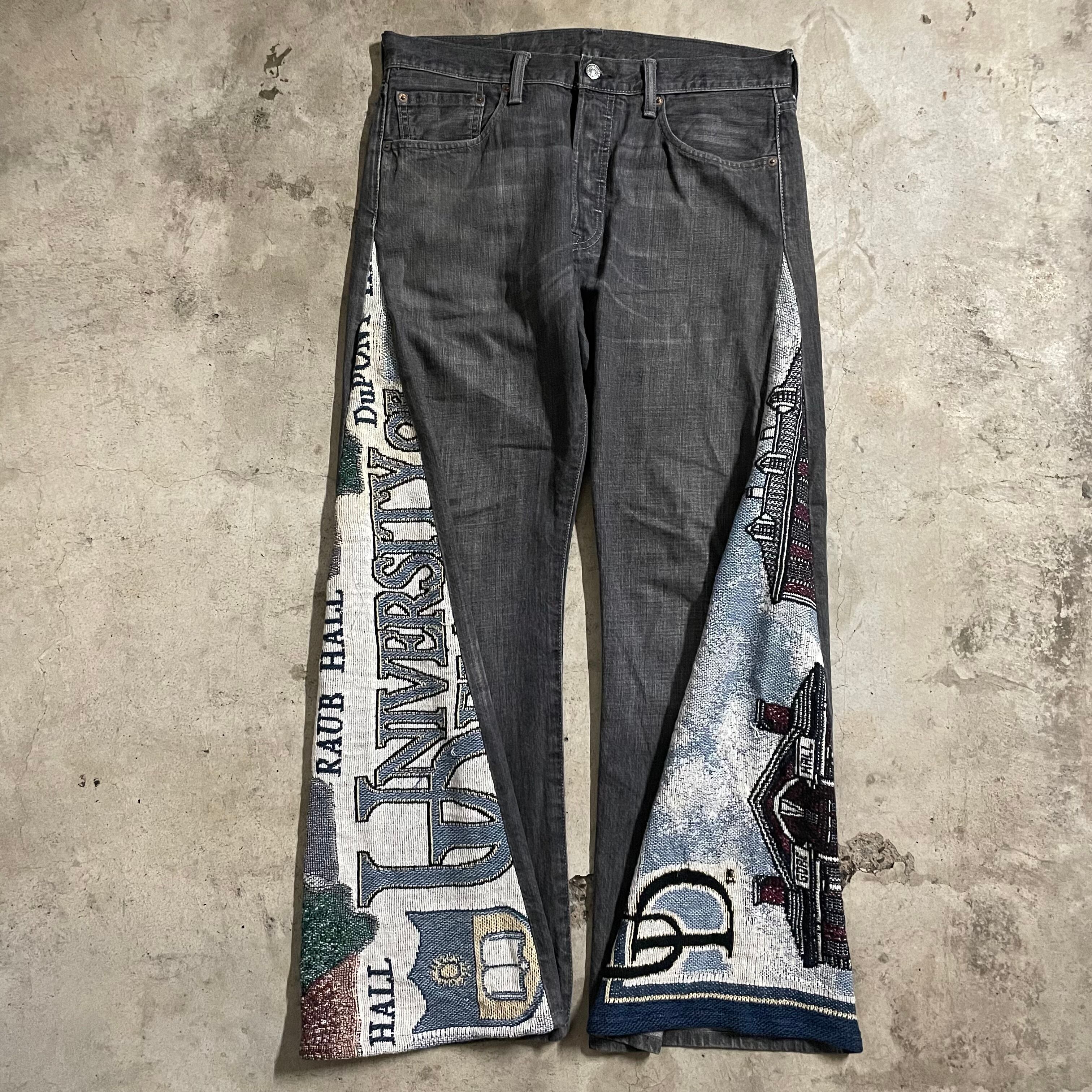 EINS_remake_collection〗USrag×flare denim pants/アメリカラグ 