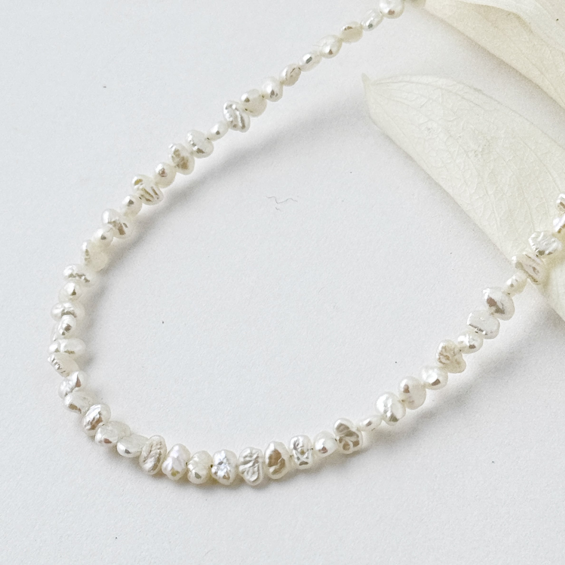 Lagoon Original 細めバロック 淡水パール ポテト ネックレス 40/45/50cm