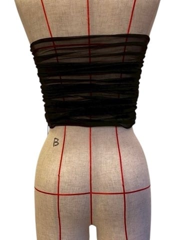 26SS】FUMIE TANAKA フミエタナカ / sheer gather bustier / ビスチェ