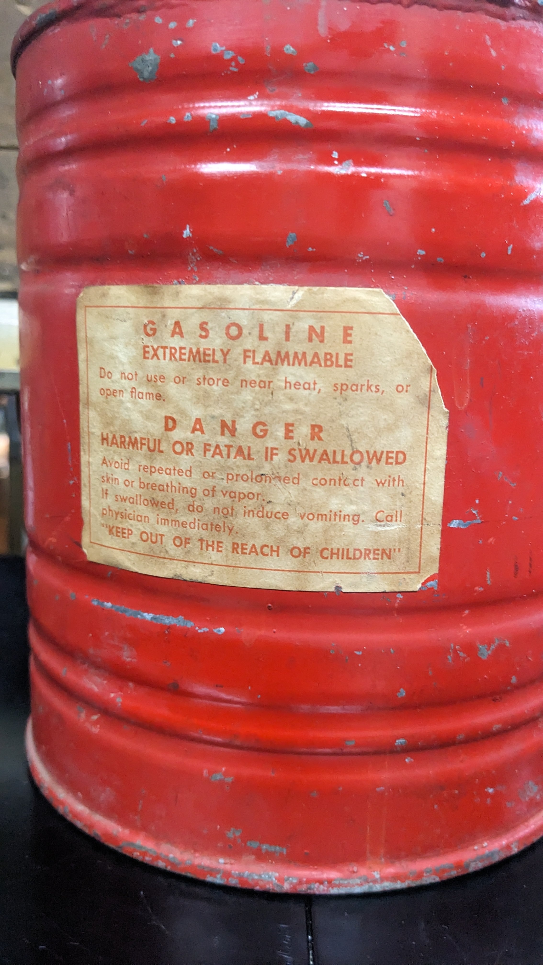 Vintage Gasolin Can Tank 1gallon Oil Can RED ヴィンテージ Vintage Gasolin Can Tank 1gallon Oil Can RED ヴィンテージ