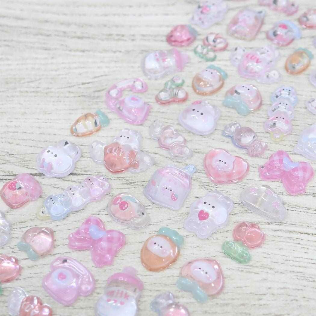 もぐもぐボンボン 国内正規品 2枚まとめ売り Q-lia(クーリア) BONBON DROP SEAL(ボンボンドロップシール) もぐもぐ