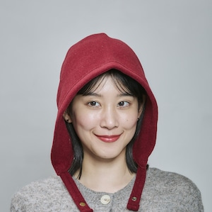 【2026AW】ウールバスクフード|ベージュ/ブラック/グレイ/レッド/グリーン Wool Basque Hood