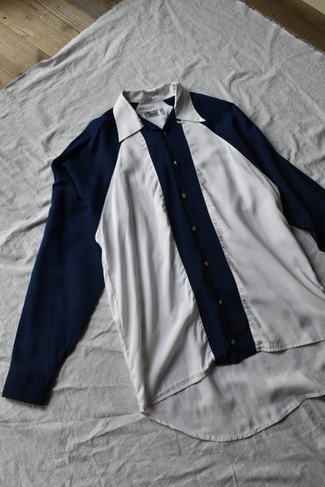 England made white-navy raglan shirt