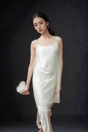 Tulle Lady/ワンピース チュール シフォン きれいめ ナチュラル パーティー リゾート レストラン