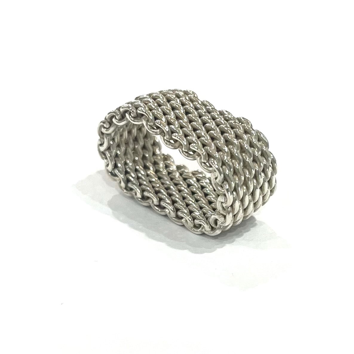 TIFFANY＆CO. 】【12号】 TIFFANY&CO サマセットメッシュリング リング