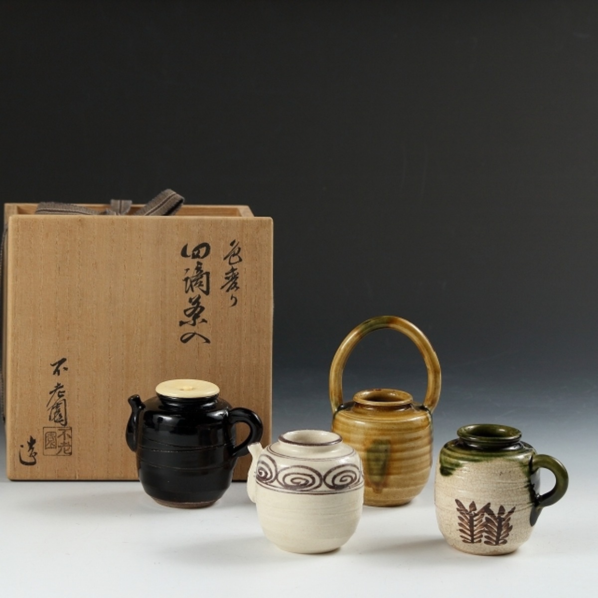純銅 飛鳥 茶器揃 紫雲堂造 箱入 ぬかり 931