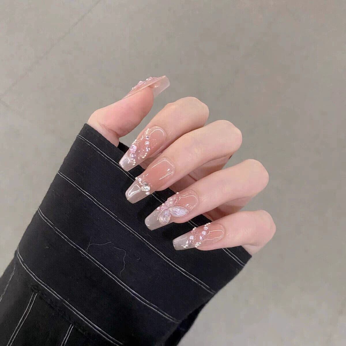 ♡ワンポイントフレンチ♡ ネイルチップ　ハンドメイド ハンドメイド】フレンチシンプルで上品なネイルチップ | friendsnail