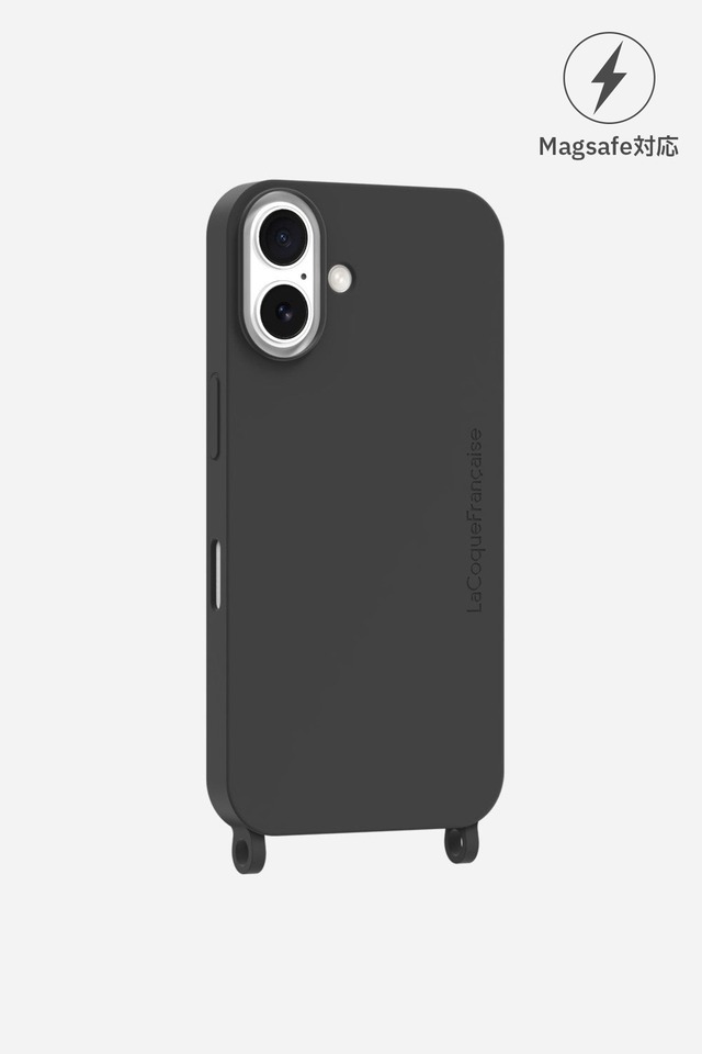 IPHONEケース ロゴ入りソフトケース NOIR 黒 MAGSAFE対応 マグセーフ