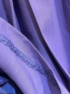 80’s purple straight skirt【dead stock】