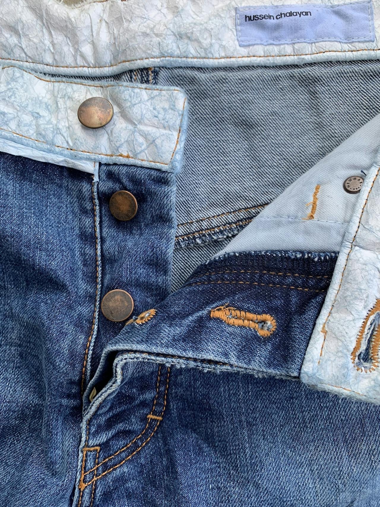 HUSSEIN CHALAYAN 03ss Denim Pants / フセインチャラヤン HUSSEIN CHALAYAN 03ss Denim Pants / フセインチャラヤン