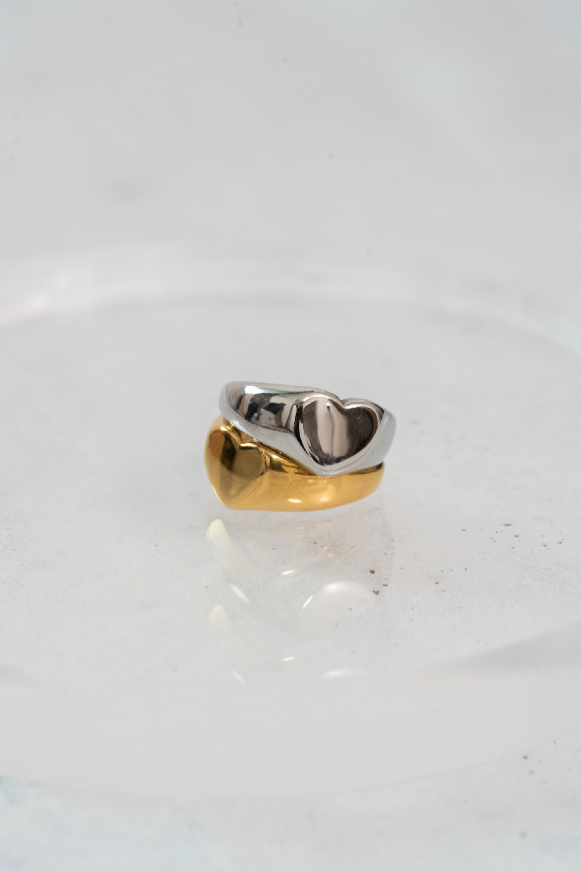 heart signet ring | 金属アレルギー対応のアクセサリー crea.jewelry
