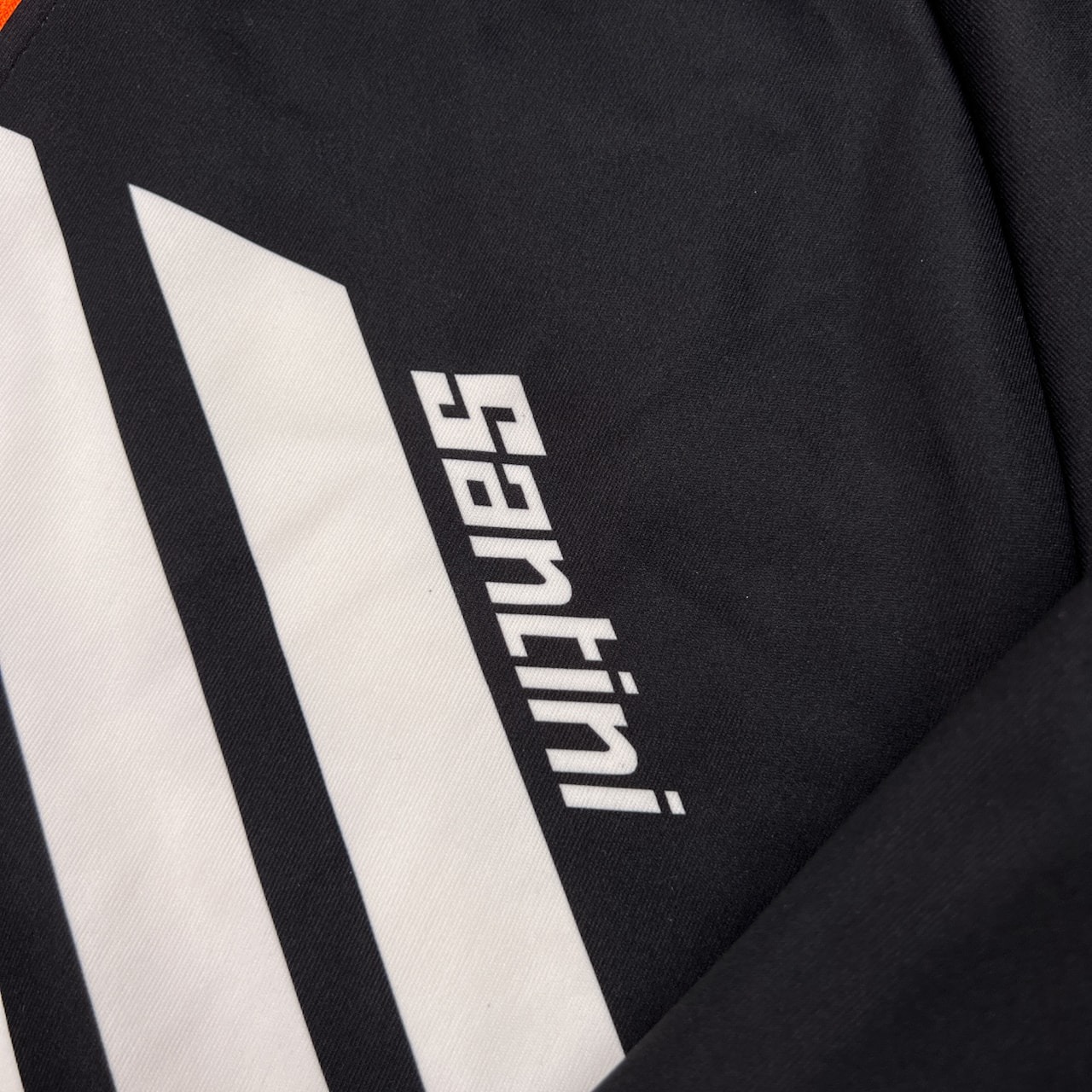 イタリア製 SMS Santini サンティーニ 長袖 サイクル ジャージ サイズ L /ブラック×ホワイト×オレンジ